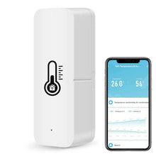 Carica l'immagine nel visualizzatore di Gallery, Termometro igrometro WiFi Intelligente, sensore di Temperatura e umidità Bluetooth per Interni ed Esterni, Alexa/Google 