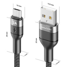 Carica l'immagine nel visualizzatore di Gallery, deleyCON 1,5m Cavo Micro USB Cavo di Ricarica e Dati per Ricarica e Sincronizzazione Telefono Smartphone Tablet Fotocame