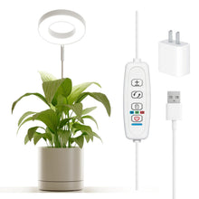 Carica l'immagine nel visualizzatore di Gallery, Bamworld Luce di Crescita LED per Piante da Interno, Lampada ad Anello a Spettro Completo 380-800nm, Inserimento nel Vas