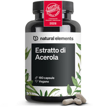 Carica l'immagine nel visualizzatore di Gallery, Estratto di Acerola con Vitamina C – PRODOTTO DELL'ANNO 2026 – 180 Capsule per 6 Mesi – 165 mg di Vitamina C da Estratto