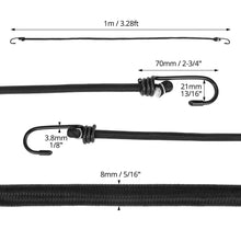 Carica l'immagine nel visualizzatore di Gallery, QWORK® 10 Pezzi 100 cm Corde Elastiche con Ganci, Elastico con Gancio Multiuso per Bagagli, Campeggio