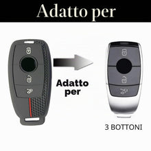 Carica l'immagine nel visualizzatore di Gallery, Portachiavi Mercedes Custodia Silicone Mercedes per Chiave Auto Mercedes 3 Pulsanti per Classe A, B, C, E, S, CLA, GLA, 