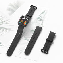 Carica l'immagine nel visualizzatore di Gallery, Mugust Cinturino di Ricambio Sportivo per Xiaomi Redmi Watch 2 Lite - Classico Regolabile Compatibile (Nero)