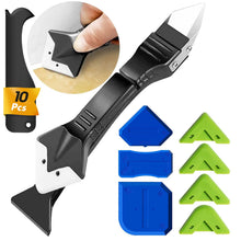 Carica l'immagine nel visualizzatore di Gallery, FOLAI Strumento applicatore in silicone, Kit di sigillatura 3 in 1 Strumento per la rimozione del sigillante Raschietto 