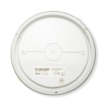 Carica l'immagine nel visualizzatore di Gallery, Velamp PTLEDIK-E27 Applique a Parete/plafoniera Tonda 27cm. in PC infrangibile IK10. Attacco E27, Compatibile LED, Max 6