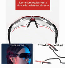 Carica l'immagine nel visualizzatore di Gallery, ROCKBROS Occhiali da Sole Ciclismo Polarizzati 5 in 1 Lenti