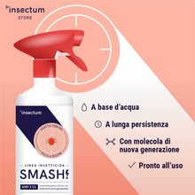 Carica l'immagine nel visualizzatore di Gallery, SMASH Spray Antipulci e Antizecche per Ambienti e Tessuti - Adatto per Ambienti con Animali Domestici - 1x500ml - Per us