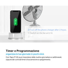 Carica l'immagine nel visualizzatore di Gallery, Tapo P105 - Presa Smart Italiana, WiFi Intelligente Smart Plug, Controllo Vocale, Compatibile con Alexa e Google Home, C