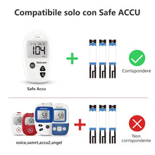 Carica l'immagine nel visualizzatore di Gallery, Sinocare Strisce Glicemia per Safe Accu, 50 Striscette Senza Lancette
