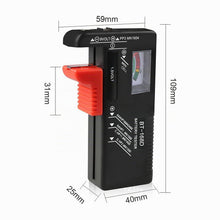 Carica l'immagine nel visualizzatore di Gallery, Tester Batteria Universale, Semplice Tester Universale per Batterie AA, AAA, C, D, 9V, 1.5V, Misuratore di Batteria Velo