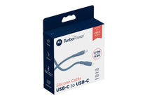 Carica l'immagine nel visualizzatore di Gallery, Motorola Cavo di Ricarica USB-C a USB-C 2m 100W TurboPower Silicone Blu