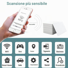 Carica l'immagine nel visualizzatore di Gallery, 50 schede Carte nfc，Nfc tag NFC programmabili Tag Ntag215 Chip NFC, 504 byte di memoria