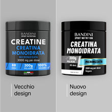Carica l'immagine nel visualizzatore di Gallery, Bandini® Creatina Monoidrata in Polvere Pura al 100% - 300g con Dosatore
