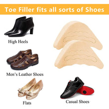 Carica l'immagine nel visualizzatore di Gallery, 2 Paia Riempitivi Scarpe Unisex Grandi Inserti Regolabili, Fodera con Impugnatura sul Tallone, Cuscinetti Poggiapiedi Ad