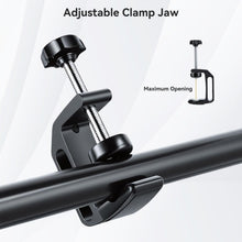 Carica l'immagine nel visualizzatore di Gallery, UTEBIT 60 mm C molto resistenti, 2 pinze in lega di alluminio regolabile, pinza C con fori 1/4" e 3/8", nero mini pinza 