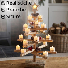 Carica l'immagine nel visualizzatore di Gallery, Jonami Candele LED Sfarfallio Senza Fiamma 12pcs Candela Elettrica a Batteria Luci Decorazione per Halloween Natale – Lu