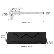 Carica l'immagine nel visualizzatore di Gallery, QWORK® Calibro, Calibro a Corsoio ad Alta Precisione da 6"/150 mm, Calibro a Corsoio con Tolleranza 0,05 mm/1/128" con V