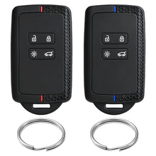 Carica l'immagine nel visualizzatore di Gallery, 2Pezzi Cover Guscio Chiave Silicone Compatibile con R-enault Clio Espace 5 Master Bus Megane Kadjar Koleos Captur Talism