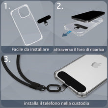 Carica l'immagine nel visualizzatore di Gallery, Qyoocom Toppa per Cordino Cellulare, Confezione Da 6, Ultrasottile, Più Forte, Più Durevole, Non Facile Da Rompere, Adat