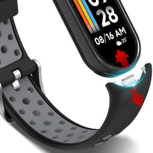 Carica l'immagine nel visualizzatore di Gallery, Cinturini per Xiaomi Band 8, Regolabile Silicone Cinturino di Ricambio per Xiaomi Mi Band 8, Sportivo Braccialetto Ricam