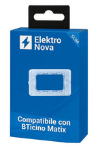 Carica l'immagine nel visualizzatore di Gallery, Elektronova, supporto 3 posti (503) compatibile con BTicino Matix, confezione da 10 pezzi