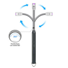 Carica l'immagine nel visualizzatore di Gallery, Newaner Accendino Elettrico, USB Ricaricabile，360° Flessibile Accendigas Cucina Lungo Antivento per Candele Leggere Stuf