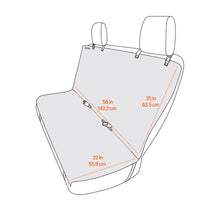 Carica l'immagine nel visualizzatore di Gallery, Amazon Basics Rivestimento per Sedile dell'Auto, 119 x 142 cm, Nero