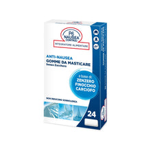 Carica l'immagine nel visualizzatore di Gallery, P6 Nausea Control, Gomme da Masticare Azione Anti-Nausea, Senza Zucchero, a base di Zenzero, Finocchio e Carciofo, Solli