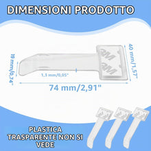 Carica l'immagine nel visualizzatore di Gallery, 3 Pezzi Portadocumenti Auto Parkscheinhalter Windschutzscheibe Kartenhalter Auto Clip Indipendente (Trasparente)