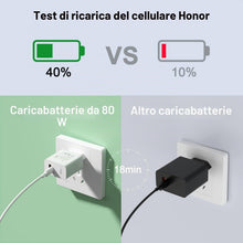 Carica l'immagine nel visualizzatore di Gallery, 80W Caricatore e 2 Metri Cavo USB C per Honor 600 Pro 600 500 400 5G Pad