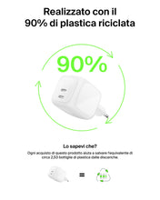 Carica l'immagine nel visualizzatore di Gallery, Belkin SmartProtect Caricatore USB C a 2 Porte 67W, Doppio Caricabatteria GaN con 2 Porte USB-C, Ricarica Rapida per Mac