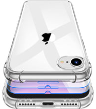 Carica l'immagine nel visualizzatore di Gallery, Cover per iPhone 7/8/SE 2020/2022+[2× Pellicola Protettiva in Vetro Temperato], Custodia in Trasparente Silicone TPU Mor