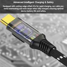 Carica l'immagine nel visualizzatore di Gallery, LINKUP - Cavo USB 4.0 240W 40Gbps Tipo-C Thunderbolt 4 [1,2m] Video 8K@60Hz Ricarica e dati rapida Rivestito resistente 