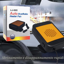 Carica l'immagine nel visualizzatore di Gallery, Riscaldatore Auto 12V 200W - Sbrinatore e Antiappannamento Portatile a 360° con Presa Accendisigari - Riscaldamento Rapi