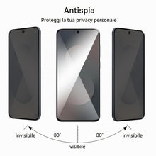 Carica l'immagine nel visualizzatore di Gallery, Privacy Vetro Temperato per Samsung Galaxy S25 FE, 2 Pezzi Pellicola Protettiva e 2 Pezzi Pellicola Fotocamera, Durezza 