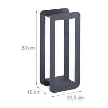 Carica l'immagine nel visualizzatore di Gallery, Relaxdays Set di Attrezzi da Camino, 5 Accessori, Attizzatoio, Paletta, Scopino, Pinza e Supporto Utensili, Grigio Nero