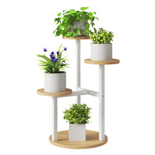 Carica l'immagine nel visualizzatore di Gallery, IBUYKE 4 Livelli Supporto per Piante da Interno, Bianco TMJ073R