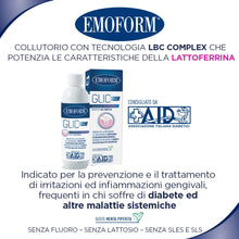 Carica l'immagine nel visualizzatore di Gallery, Emoform GLIC PRO COLLUTORIO Antiossidante con Lattoferrina 300 ML,Neutro