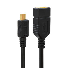 Carica l'immagine nel visualizzatore di Gallery, BIGtec - Cavo dati USB OTG ad alta velocità, lunghezza 11 cm, adattatore con mini connettore di tipo B per prese di tipo