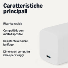 Carica l'immagine nel visualizzatore di Gallery, Amazon Basics Caricabatterie da Parete Nano GaN USB-C con Ricarica Rapida, 65W a 1 Porta PD 3.1 per Laptop, Tablet e Sma