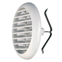 Carica l'immagine nel visualizzatore di Gallery, La Ventilazione TUR100B - Griglia di Ventilazione Rotonda, Plastica, Per fori da diametro 40 a 80 mm, Bianco, griglia 10