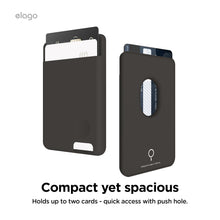Carica l'immagine nel visualizzatore di Gallery, elago Portafoglio Magnetico Portacarte per iPhone (Nero)