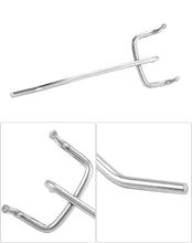 Carica l'immagine nel visualizzatore di Gallery, QWORK® Set da 60 ganci per pannello forato, 10 cm, 5 mm diametro, interasse 3,2 cm, supporto a tre bracci