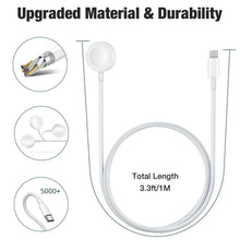 Carica l'immagine nel visualizzatore di Gallery, Caricatore per Apple Watch, Cavo di Ricarica Magnetico USB C per iWatch, 1m