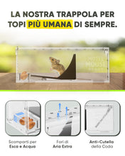 Carica l'immagine nel visualizzatore di Gallery, Motel Mouse Trappola per Topi e Ratti Vivi per Interni ed Esterni - Facile da Usare, Facile da Pulire, Riutilizzabile, R