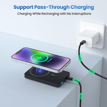 Carica l'immagine nel visualizzatore di Gallery, Magnetico Power Bank per Magsafe, 10800mAh Caricatore Portatile Wireless Powerbank, PD 20W QC 4.0 Ricarica Rapida USB C 