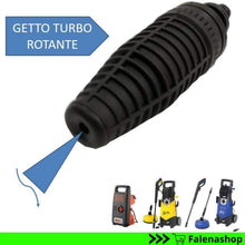 Carica l'immagine nel visualizzatore di Gallery, parpyon® Accessori ricambi per idropulitrice Annovi Reverberi - Black&amp;Decker, Testina UGELLO Getto Turbo Rotante (Testin