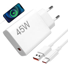 Carica l'immagine nel visualizzatore di Gallery, Caricabatterie USB da 45 W per Xiaomi Red-mi Note14 5G /14 Pro/15 Pro/15, Poco X7 X5 X4 X3 F7 F5 M7 M6 C75 C65, caricaba