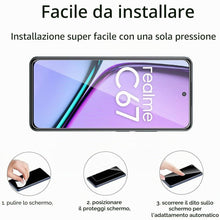 Carica l'immagine nel visualizzatore di Gallery, 3 Pezzi Vetro Temperato Dello Schermo Protector per Realme C67 4G/5G Durezza 9H Anti Graffi HD Pellicola di Protezione D
