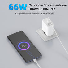 Carica l'immagine nel visualizzatore di Gallery, Caricabatterie 66W SuperCharge USB C 6A For HonorMagic